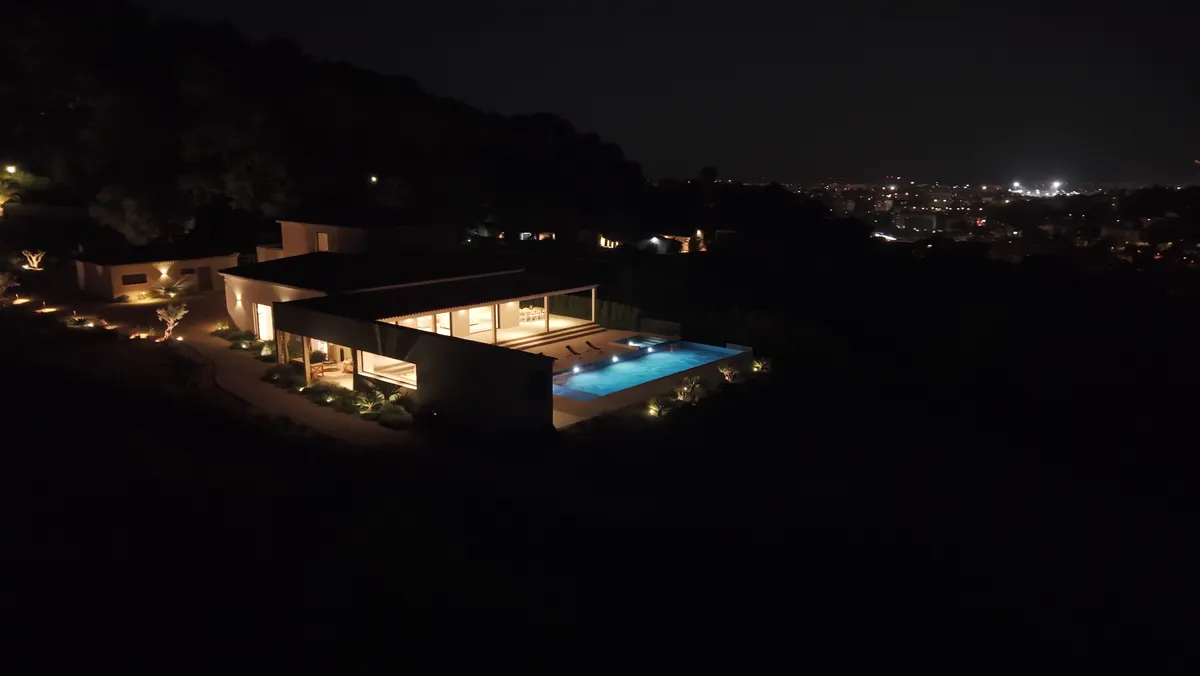 Mougins, Villa, la nuit