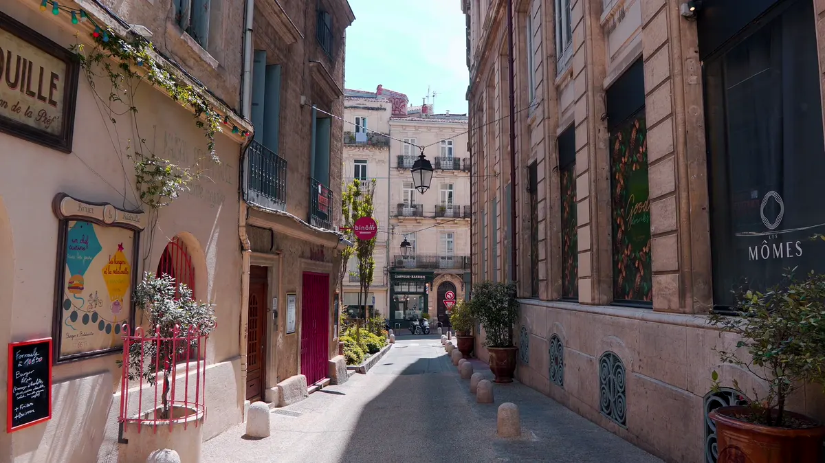A street in the Écusson, Montpellier’s historic centre