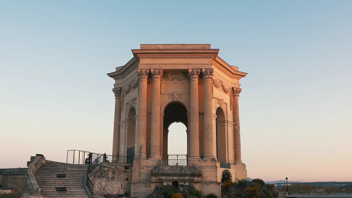 Le château d’eau du Peyrou à Montpellier