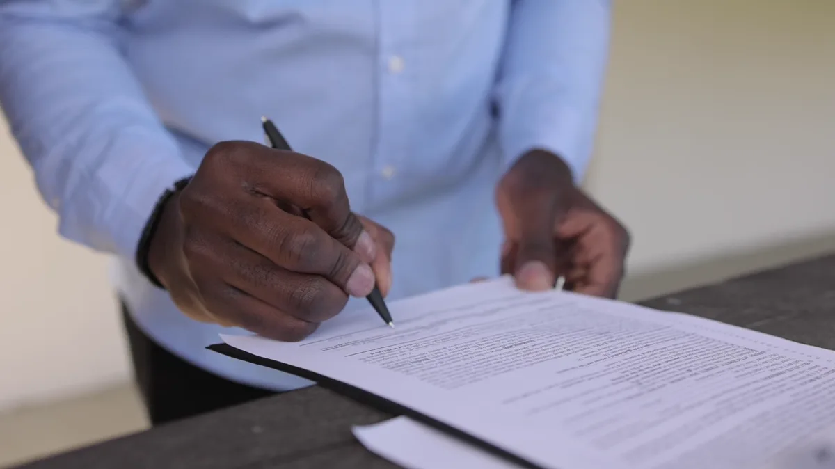 Signature d’un accord de confidentialité